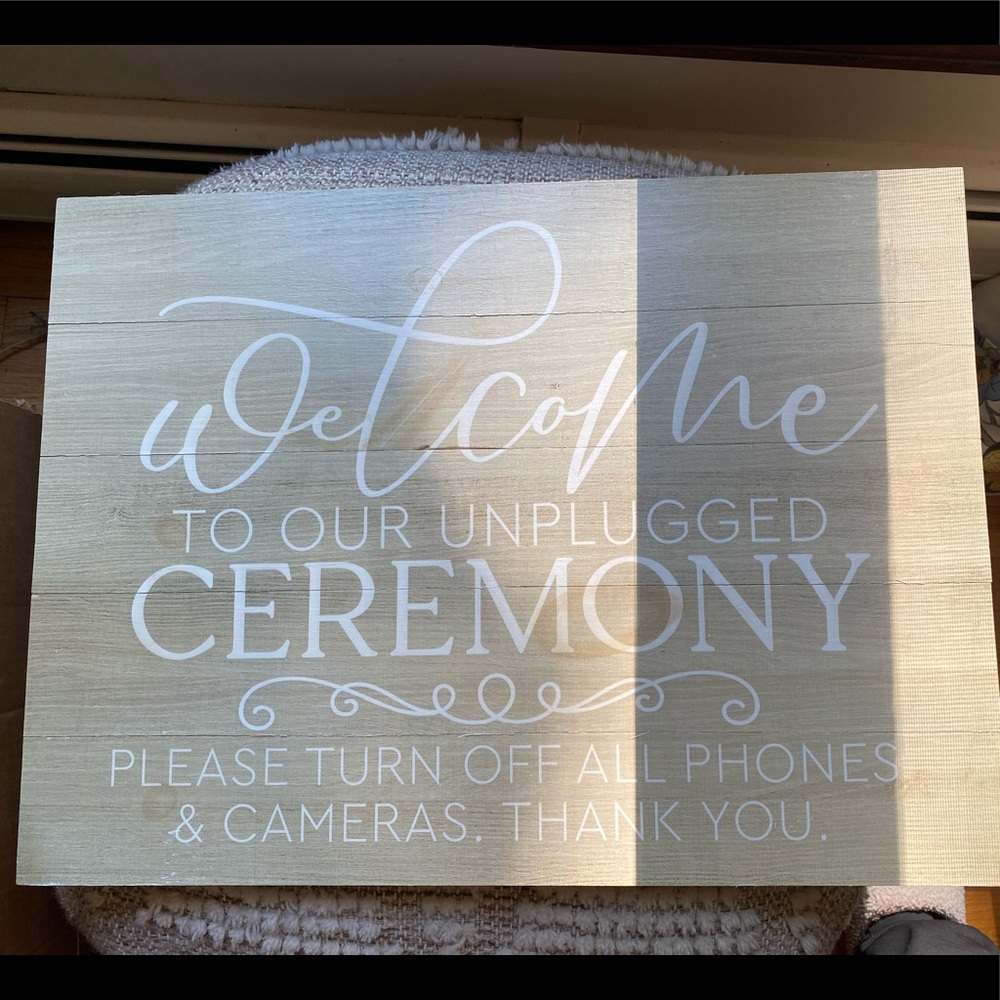 Wedding Ceremony Sign! Perfect condition